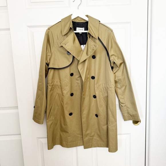COACH Convertible Khaki Trench Coat Vest BRAND NEW WITH TAGS - Picture 6 of 15